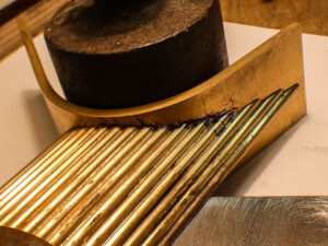 measured and cut corner after the bending process